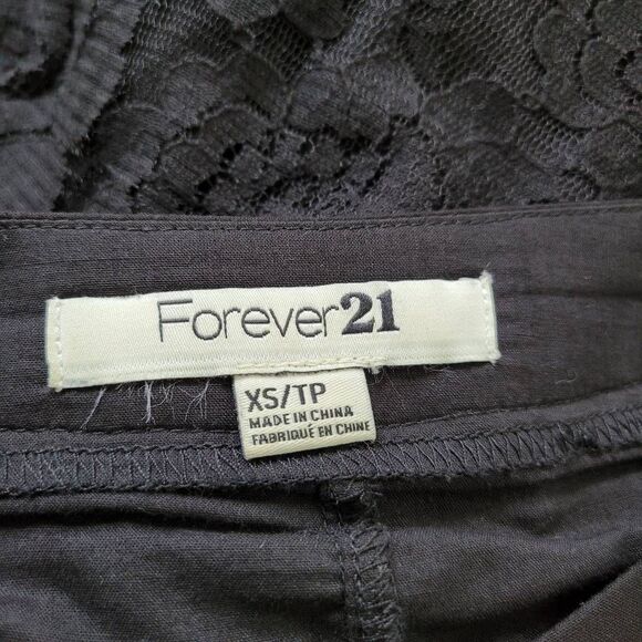 Vintage Y2K forever 21‎ XS maxi length full lace black skirt romantic whimsigoth - Picture 5 of 9